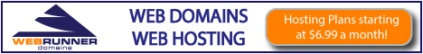 Webrunner domains banner